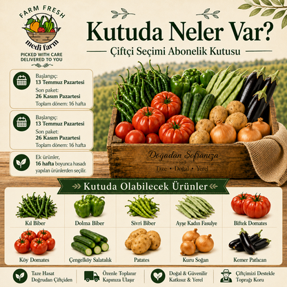 Çiftçi Seçimi Abonelik Kutusu – Taze Sebze Kutusu